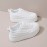 [Chunky Sneakers] Comfortable Chunky Platform Sneakers | Women’s White Shoes, Lace-Up Casual Style, PU Cover Upper & TPR Sole - Perfect for Casual Attire, Students & Short Women, High Top Sneakers