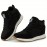 Women's Hidden Wedges Sneakers, Platform Walking Lace Up Soft Sole Shoes, High-top Comfort Shoes