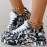 Women's Graffiti Print Sports Shoes, Fashion Lace Up Low Top Platform Sneakers, Casual Skate Shoes