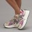 Women'S Dopamine Casual Sneakers - New Arrival, Spring & Fall Fashionable Color Block Design, Comfortable Mesh Breathable Thick Sole, 5cm/1.97