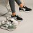[Lightweight Lace-Up Sneakers] Women's Lightweight Lace-Up Sneakers - Low-Top Sneakers With Cushioned Rubber Sole, All-Season Urban Walking Shoes In Black/White/ Mint Green/ - Minimalist Everyday Shoes For Gym, Office, Errands - Easy-Clean Synthetic Cover-Like Upper, Ladies Sneakers, Gym Footwear, Sleek Design, Breathable Fabric, Casual Footwear, Lifestyle, Sporty Design, Durable Construction, Fitness Enthusiasts, Olive Green Sneakers For Women, Orange Sneakers For Women, Olive Green Shoes For Women, Lady's Casual