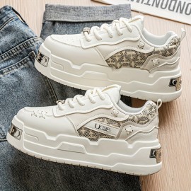 [Retro Sneakers for Men] Breathable & Lightweight Men's Retro Sneakers | Thick Sole Height Increase, Soft Comfortable Fabric & Faux Upper, Lace-Up Casual Shoes for All-Season Wear, Everyday Footwear, Modern Durable Sneakers