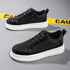 Women'S Golden Glitter Sneakers - Breathable Mesh Low-Top Casual Shoes with Non-Slip Rubber Sole, Comfortable Soft Fabric Lining for Outdoor Running, Tennis, and Casual Attire, Ladies Sneakers