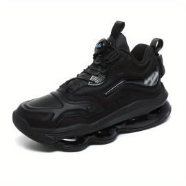 [Casual Sneakers] High-Top Sneakers, Men's Casual Lace-Up Basketball Shoes with Air Cushion | Rubber Sole, Low Top, All-Season Comfort Sneakers, Casual Basketball Shoes