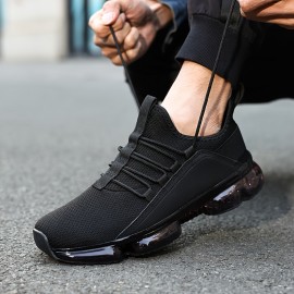 [Breathable Sneakers] Lightweight Breathable Men's Casual Sneakers | Comfortable Low-Top Streetwear Shoes with PU/Fabric Upper & TPR Sole, All-Season Versatile Lace-Up Design for Daily Wear, Sports, and Light Workouts