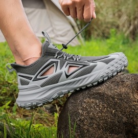 Men'S Lightweight Trail Running Shoes - All-Terrain Non-Slip Grip, Cushioned EVA/TPU Sole, Lace-Up Closure - Olive Green/Orange Accent - for Hiking, Gym, Everyday - All-Season Outdoor & Casual Shoes - Durable PVC/Fabric Upper - Ideal for Beginners & Experts, Hiking Footwear, Sporty Look, Breathable Fabric, Sporty Design, Reinforced Stitching, Fitness Enthusiasts