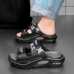 Women's Slip- Cushioned Sandals - All-Season Black & Orange Slip-On/ Closure Slippers with Arch, Breathable Open-Toe Beach Shoes for Home, Outdoor, and Light Sports - Lightweight & Durable Casual Sneakers-like Slides (Black/Orange/White) - Fashionable & Versatile for Casual Attire, Korean & Japanese Style, Anti-Smell & Anti-Slip Design, Ideal for Women, Slippers For Women, Womens Shoes, Shoes For Women