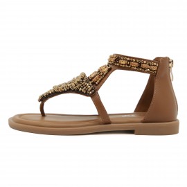 Summer Bohemian Retro Beaded Wedge Sandals - Versatile Vacation Beach Ethnic Style Women's Shoes