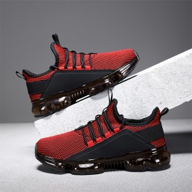 [Breathable Sneakers] Lightweight Breathable Men's Casual Sneakers | Comfortable Low-Top Streetwear Shoes with PU/Fabric Upper & TPR Sole, All-Season Versatile Lace-Up Design for Daily Wear, Sports, and Light Workouts